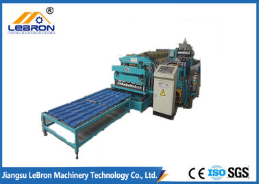Energy Saving Glazed Tile Roll Forming Machine , Glazed Tiles Manufacturing Machine