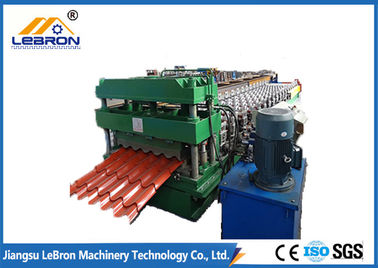 Energy Saving Glazed Tile Roll Forming Machine , Glazed Tiles Manufacturing Machine