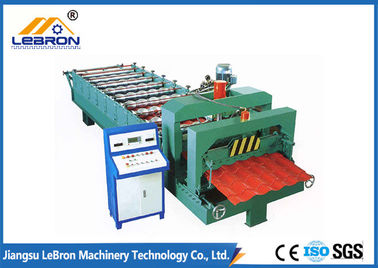Energy Saving Glazed Tile Roll Forming Machine , Glazed Tiles Manufacturing Machine