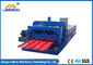 PLC Control Glazed Tile Roll Forming Machine , Hydraulic Cut Roof Tile Making Machine
